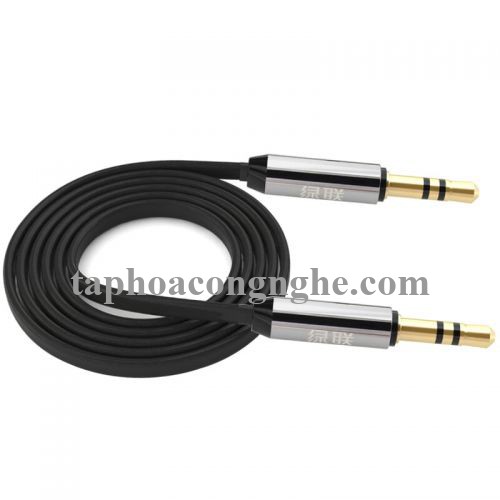 Ugreen 10731 5M màu Đen Cáp âm thanh 2 đầu 3.5mm dương dây dẹt 10731 30010731